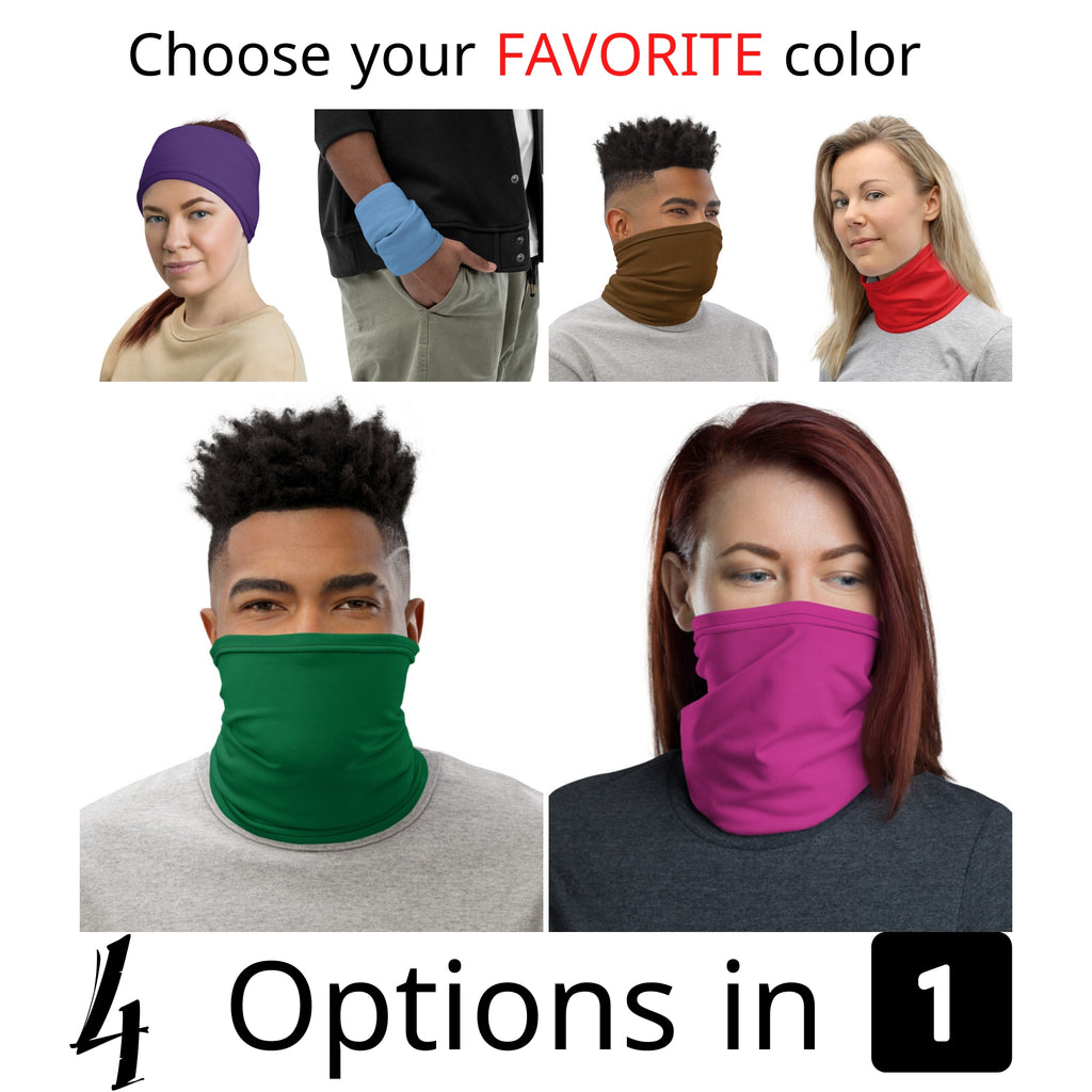 4 אפשרויות במוצר 1 - מסכת פנים - חם צוואר - בנדנה  - צמיד בד ליד - מבחר צבעים מסכה לפנים