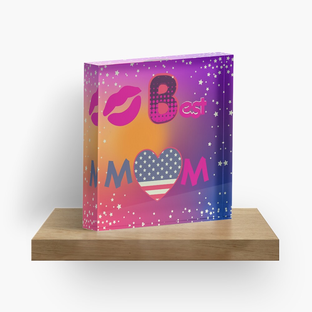 בלוק אקרילי דגם USA BEST MOM