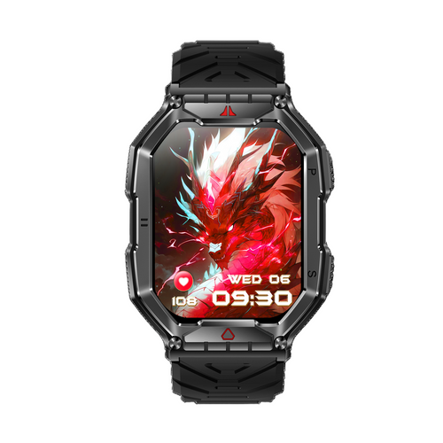 שעון ספורט חכם עם מסך AMOLED ושיחות בלוטוס לניטור בריאות ופעילות