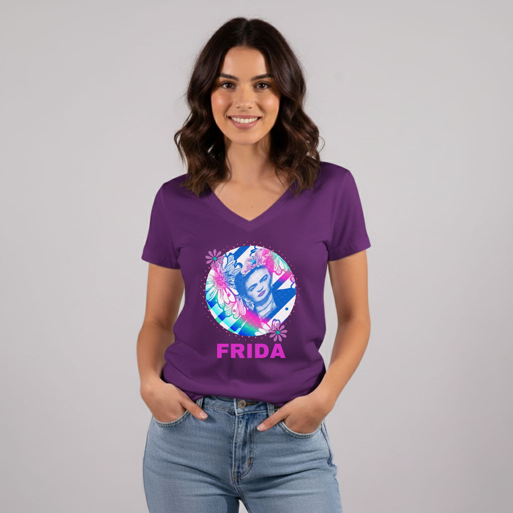 חולצת FRIDA לאישה בצבע סגול