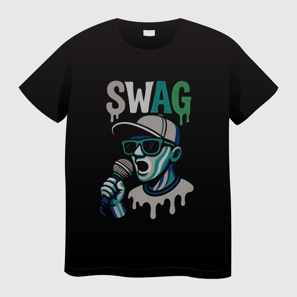 חולצת גברים SWAG - עיצוב ראפר בצבעים לבחירה