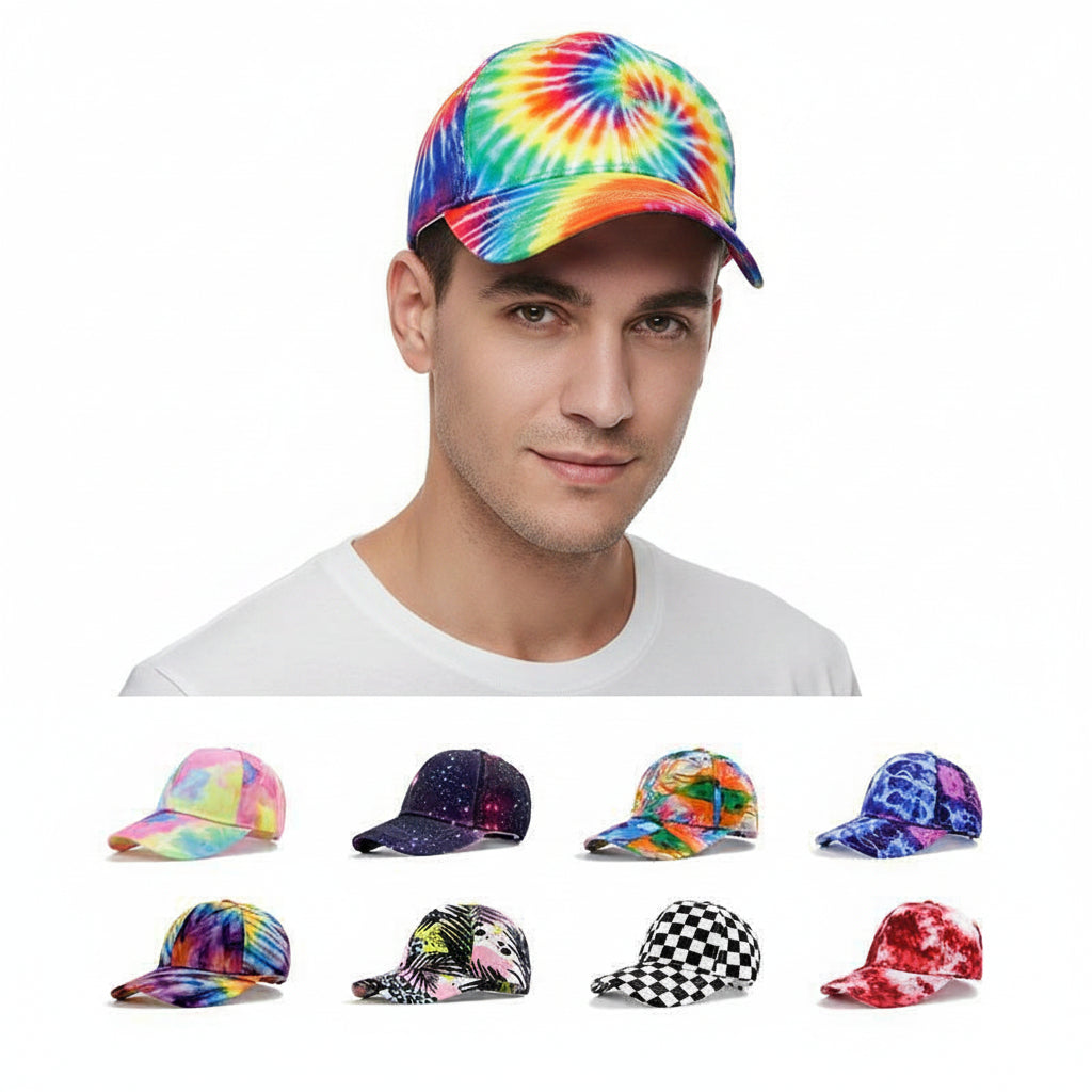 כובע בייסבול טאי דאי צבעוני בעיצוב גרפיטי