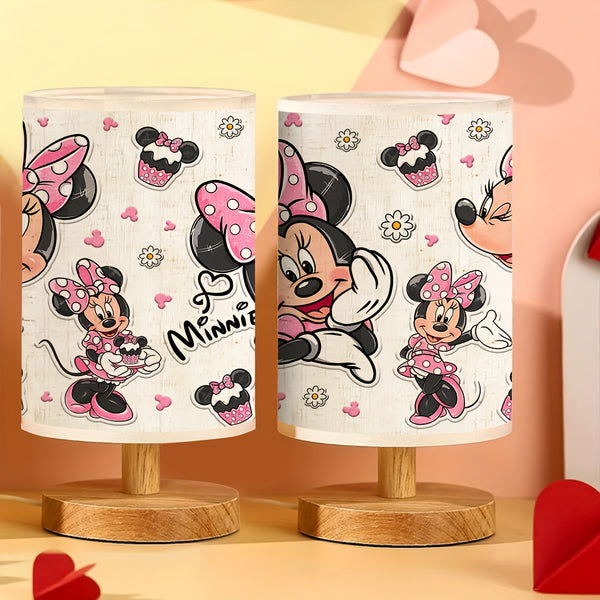 Minnie Mouse wooden USB table lamp