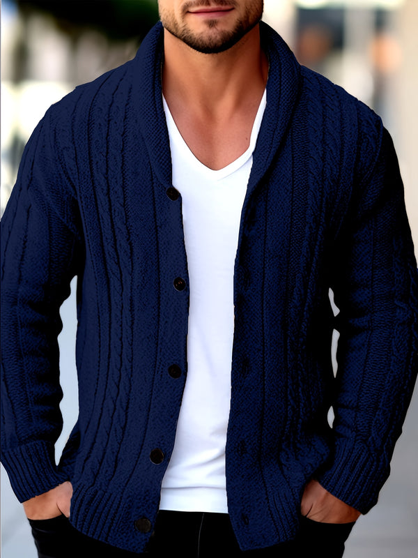 Men's Knit Cardigan - Warm Casual Autumn & Winter Sweater