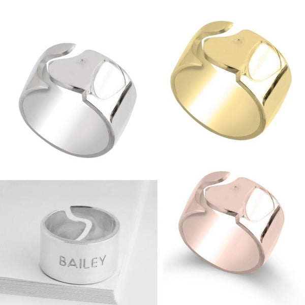 טבעת כלב עם שם בהתאמה אישית