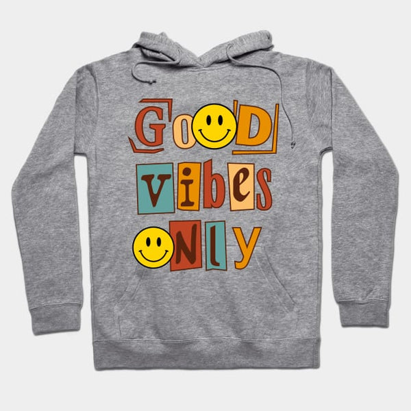 סווטשירט קפוצ'ון Good Vibes Only