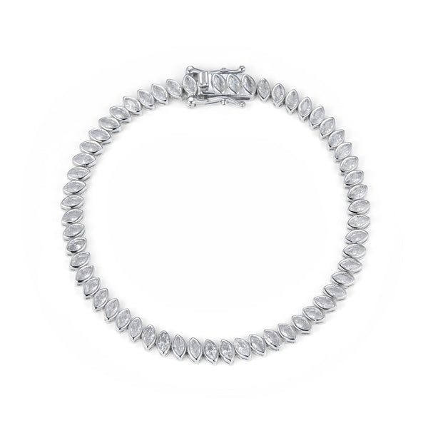 צמיד טניס מרקיז כסף 925 זירקון