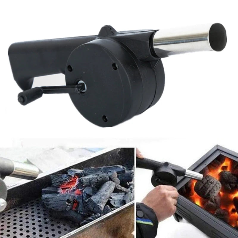 portable manual bbq air blower fire starter
