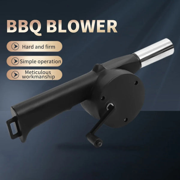 portable manual bbq air blower fire starter
