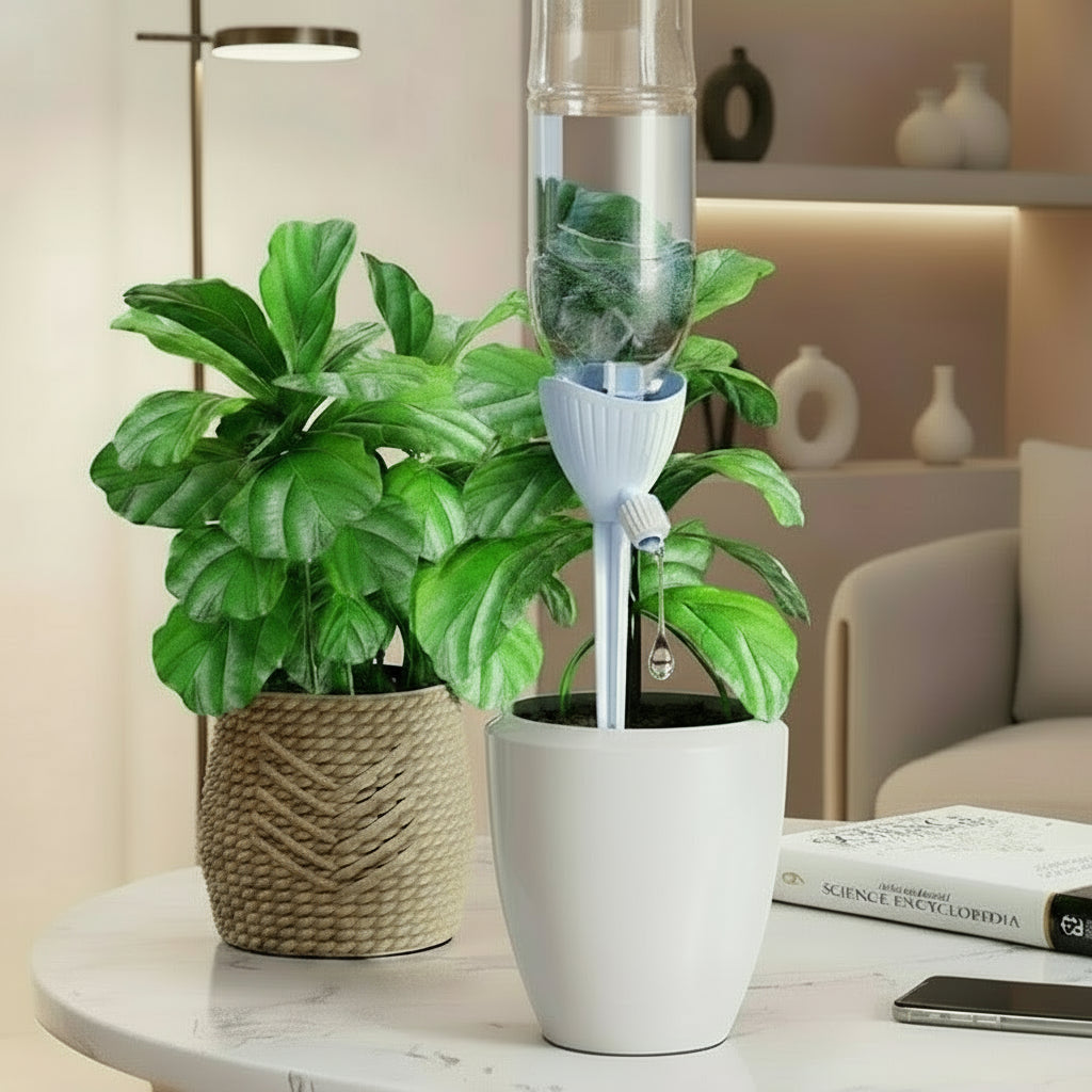 מתקן השקיה אוטומטי עם שליטה בקצב זרימה - פתרון חכם להשקיית צמחים בבית ובמשרד