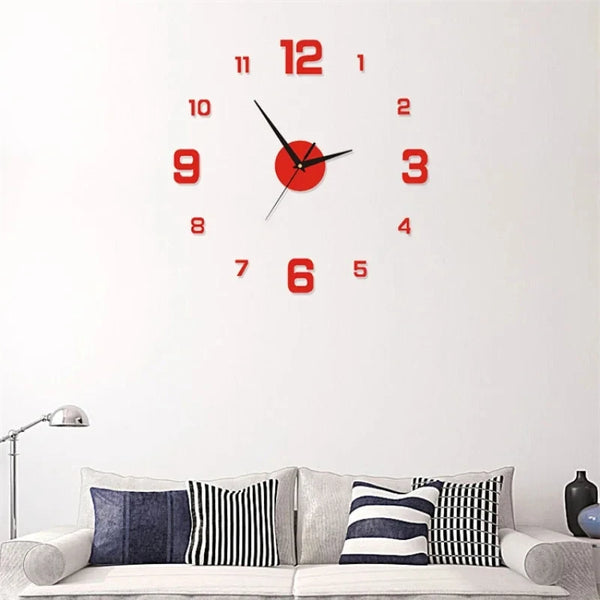 Luminous DIY 3D Wall Clock - Modern Acrylic Design
