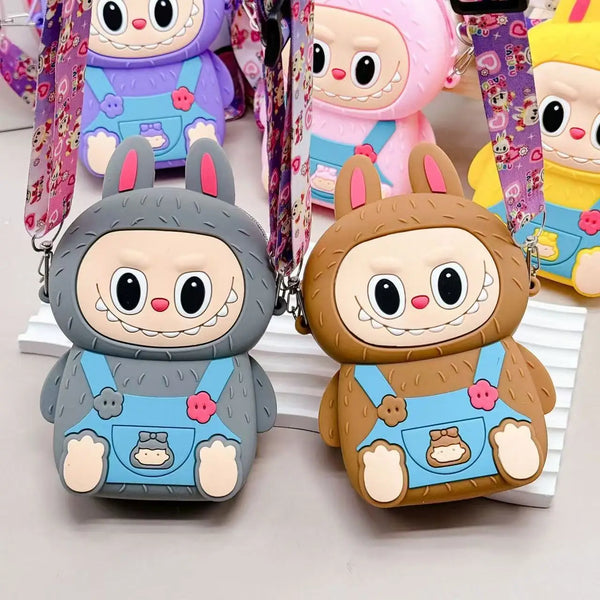 ארנק ילדים לבובו סיליקון רך דמות תלת־ממד