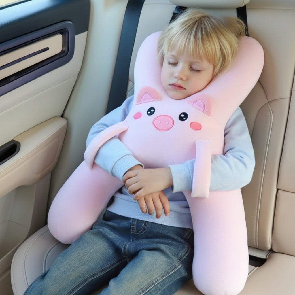 כרית תמיכה לילדים לרכב למניעת נפילת ראש בזמן שינה
