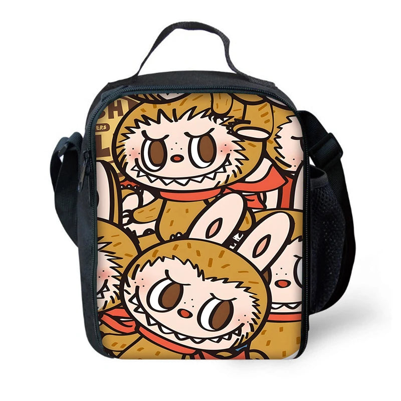 תיק אוכל בעיצוב דמות לבובו – מתאים לבית ספר ולפיקניק, עמיד וקל לניקוי