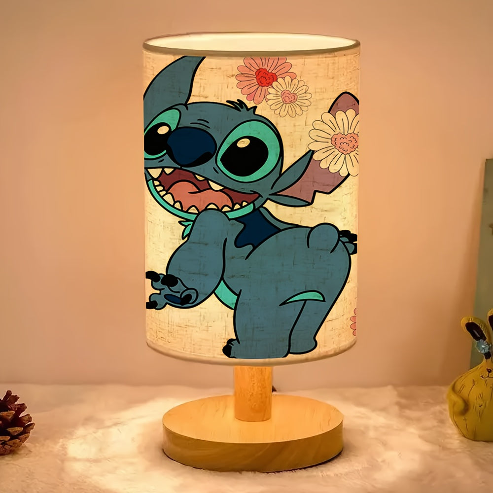 Disney Stitch USB wooden base desk lamp