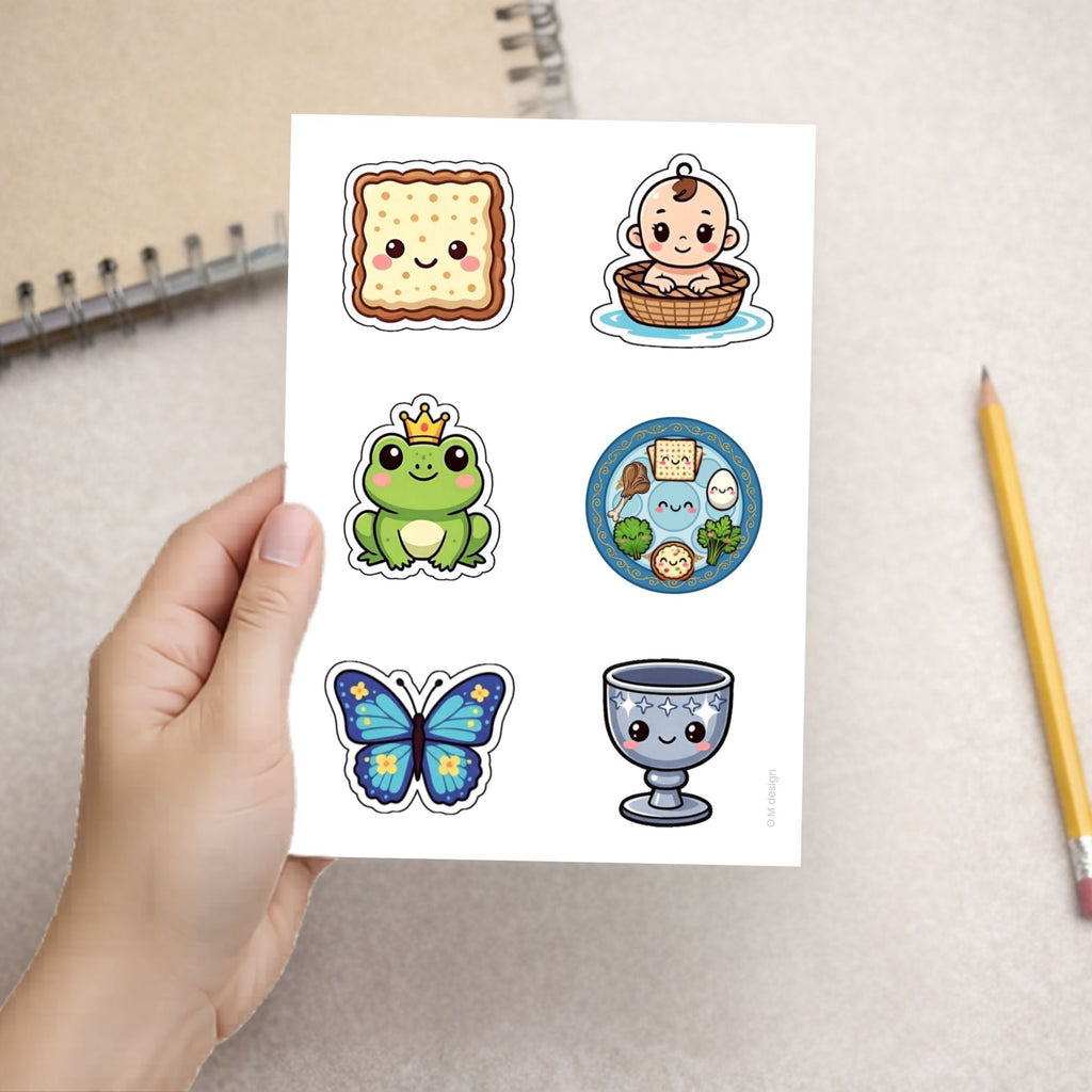 קובץ מדבקות לפסח A4 להדפסה ביתית