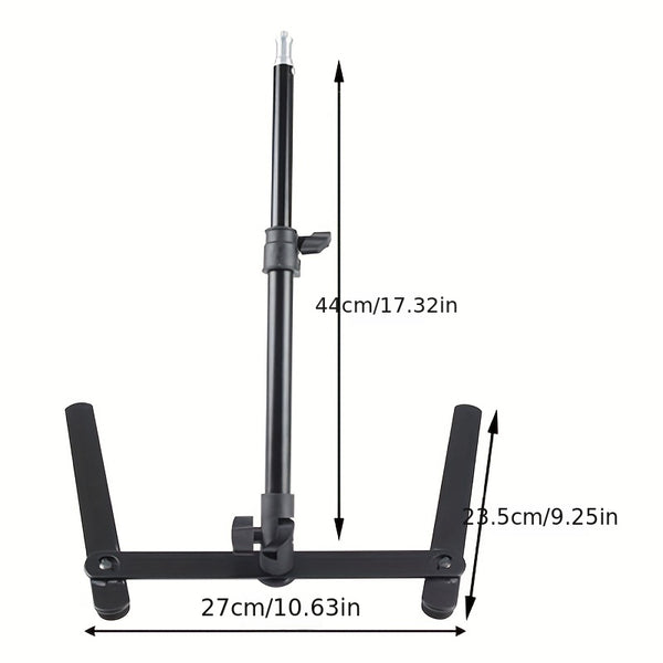10-Inch Macro Photography Stand with LED Light - Adjustable USB Tripod