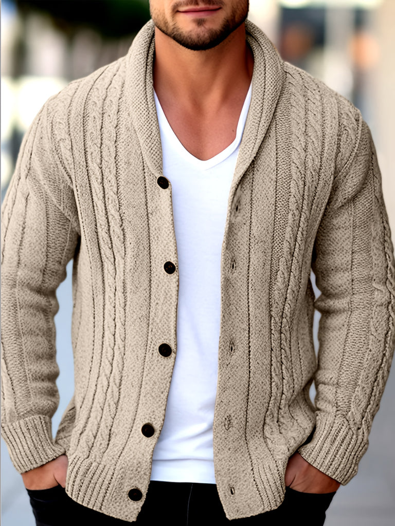 Men's Knit Cardigan - Warm Casual Autumn & Winter Sweater