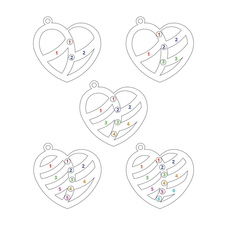 פרטי הזמנה לשרשרת לב עם שמות