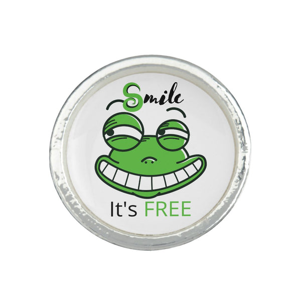 טבעת צפרדע מחייכת דגם Smile it's free